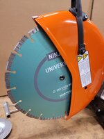 Doorslijper/bandenzaag Stihl TS 420 + Diamantzaagblad 350 Strama Beton standaard turbo