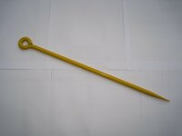 Draadpen Orit oog 60cm geel