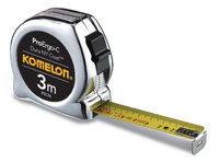 Rolmaat Komelon 3m Chroom kast 2 STUKS!