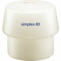 Simplex 60 of 80 nylon hamerdop wit voor kunststofhamer