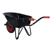 Kruiwagen BOUW-80 GO 80 liter zwart