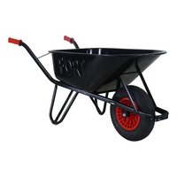 Kruiwagen BOUW-80 GO 80 liter zwart