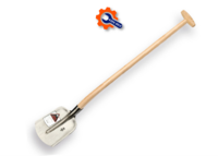 Bats Ruhr-Brillant ZONDER opstap met gebogen steel en doorgestoken hilt