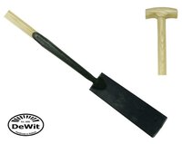 Kabelspade 10cm breed DeWit smalle schep RECHTE kruk