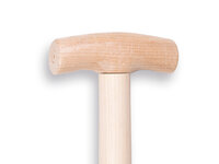 Steel voor spade 80 cm met Engelse kruk + klinknagel