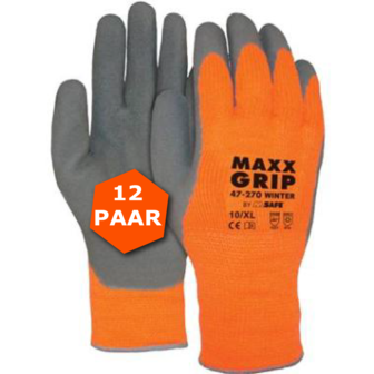 Winterhandschoen Maxx-Grip Thermo 12 paar actie