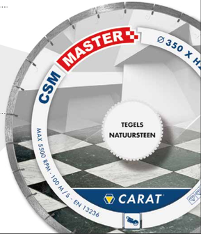 Diamantzaagblad 350 Carat keramische en natuursteen CSM Master