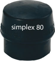 Rubber dop voor kunststofhamer borduurhamer Simplex 80 