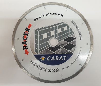 Diamantzaagblad 230 Carat keramische tegels - natuursteen slijptol RACER