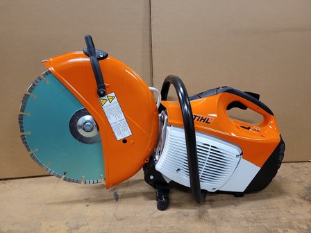 Doorslijper/bandenzaag Stihl TS 420 + Diamantzaagblad 350 Stratenmakersspullen Beton standaard turbo