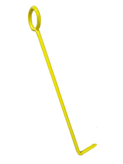 Trottoirbandhaak Strama geel 80cm lang