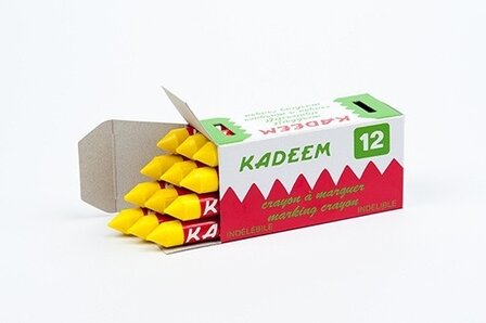 Actie 2 stuks stratenmakerstouw 1,5mm kleur naar keuze 2 pakjes merkkrijt geel
