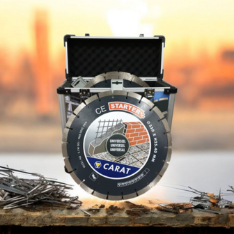 Carat Diamantzaagblad CE Starter 350 mm &ndash; 5 stuks in koffer &ndash; Universeel voor Motordoorslijper