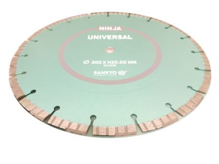 Diamantzaagblad 300 Sankyo universeel turbo 2 STUKS! Asgat: 20 mm
