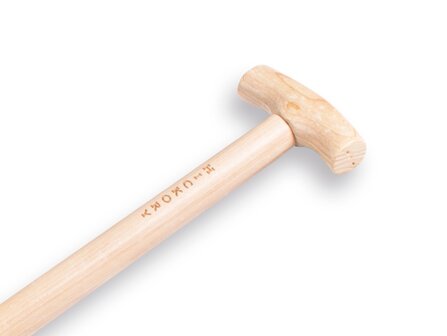 Kabelspade 13cm breed ATLAS DIAMANT met opstap engelse kruk met Hickory T-steel 80 cm