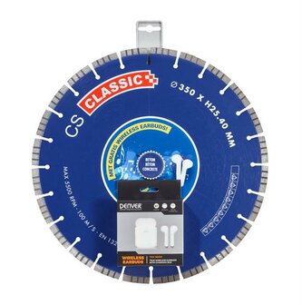 Carat Diamantzaagblad CS Classic 350 mm &ndash; Asgat 20 mm &ndash; 2 HALEN, 1 BETALEN!