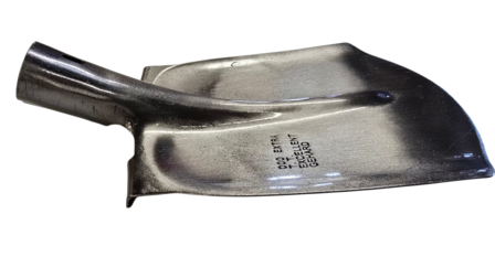 Bats gebogen opstap met steel 110 cm met doorgestoken hilt