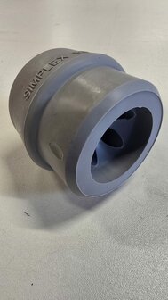 Simplex 60 of 80 rubber hamerdop grijs voor kunststofhamer 