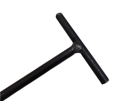 Draadpen T-kop Strama blank 60 cm lang 12 mm dik &ndash; Snuffelhoek