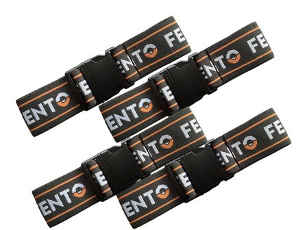 Set elastieken met clip voor Fento kniebeschermer 400 (4 stuks)