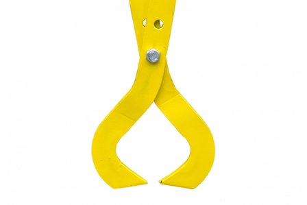 Bandentang klein model Strama Budget geel (85 cm) met rubber handvat