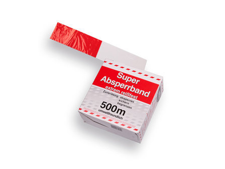 Afzetband Rood-Wit 500 meter lang