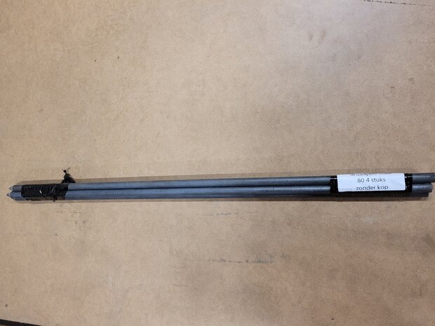 Draadpen zonder kop stratenmakersspullen 80 cm blank 4 STUKS (SNUFFELHOEK)