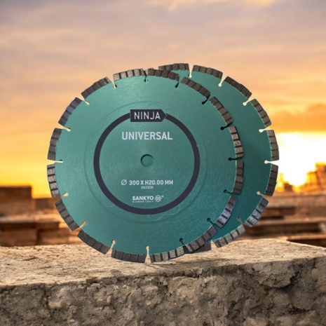 Diamantzaagblad 300 Sankyo universeel turbo 2 STUKS! Asgat: 20 mm