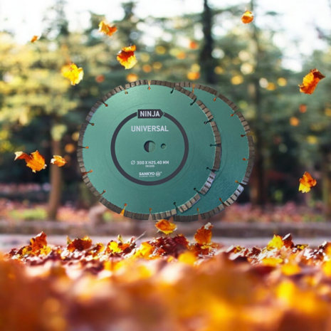 Diamantzaagblad 300 Sankyo universeel turbo 2 STUKS! Asgat: 20 mm