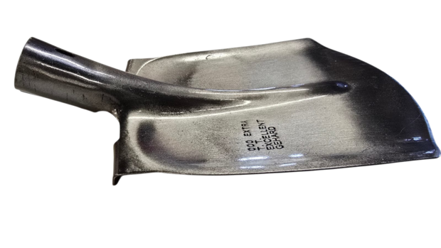 Bats gebogen opstap met steel 110 cm met doorgestoken hilt