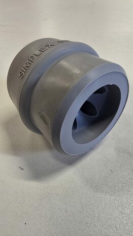 Simplex 60 of 80 rubber hamerdop grijs voor kunststofhamer 