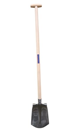 Bats gebogen opstap met steel 110 cm met doorgestoken hilt