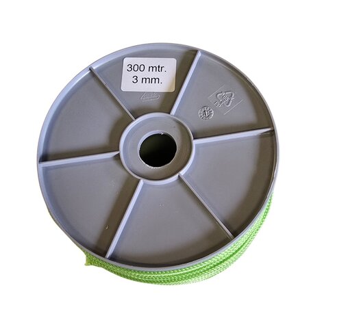 Stratenmakerstouw fluor 3 mm 300 m met 2 pakjes markeerstrips