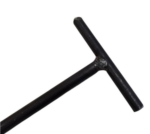 Draadpen T-kop Strama blank 60 cm lang 12 mm dik &ndash; Snuffelhoek