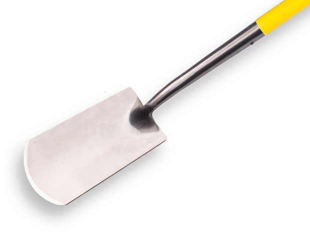 Spade Atlas gepolijst met fiberglas D-steel