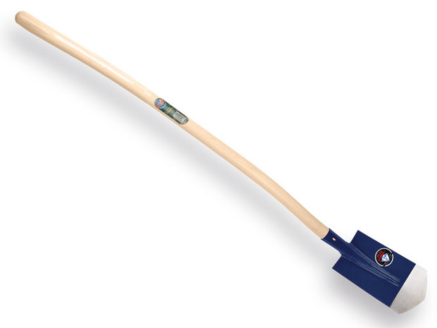 Kabelschop smal 11,5 of 16 cm met beukensteel 130 cm blauw 