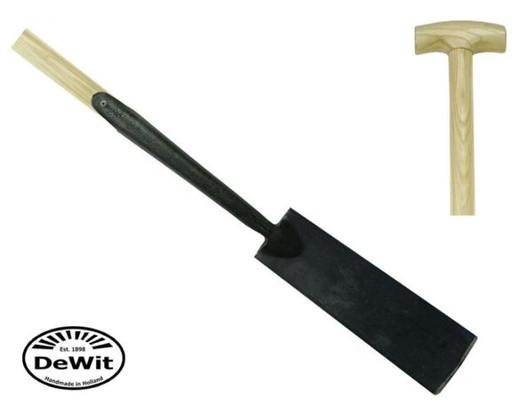 Smalle schep spade DeWit 10cm breed