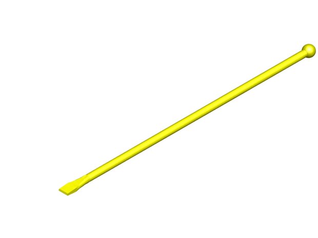 Stootijzer Orit 120 cm rond model geel