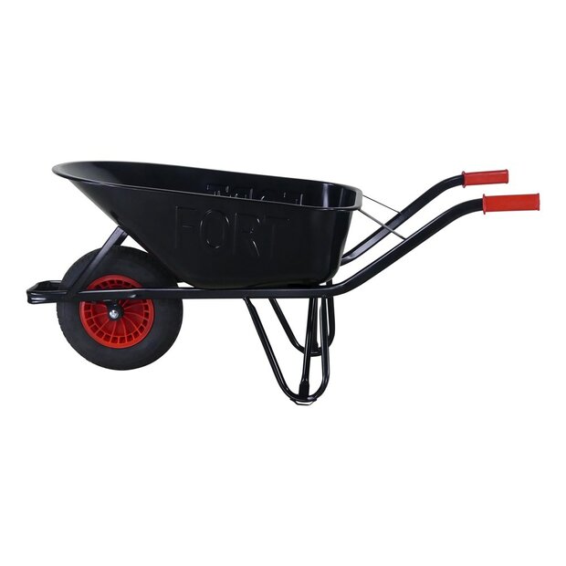 Kruiwagen BOUW-80 GO 80 liter zwart