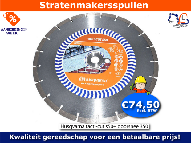 Diamantzaagblad 350 Husqvarna tacti-cut s50+