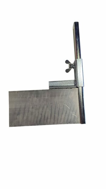 Kant afrijplankje - bandenmaatje hoogte instelbaar 20cm breed