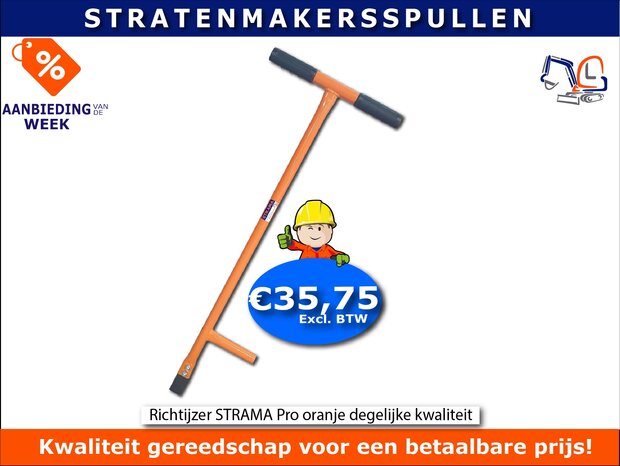 Richtijzer STRAMA  Pro oranje degelijke kwaliteit