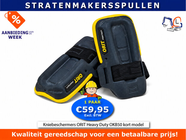 Kniebeschermers Orit Heavy Duty OKB50 kort model