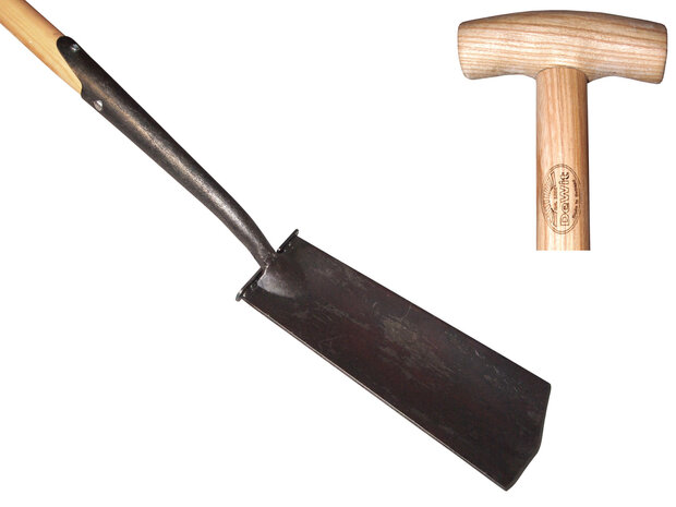 Kabelspade 13cm breed DeWit smalle schep RECHTE kruk