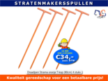 Draadpen-Strama-oranje-T-kop-(80cm)--4-of-8-stuks