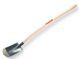 Kabelschop-smal-11-of-16-cm-met-opstap-en-beukensteel-130-cm-grijs