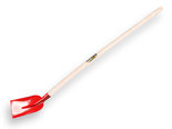 Vlakke-schop-betonschop met-essen-steel-130cm
