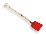 Schop-met-schopsteel-110-cm-met-kruk-Rood